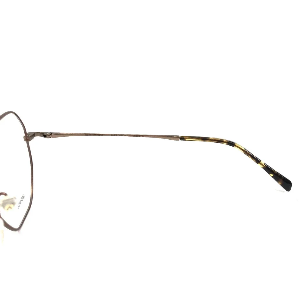 Gigi Studios Eyeglasses Frames ALEGRIA 8117/9 Brown Gold Octagonal 53-17-140